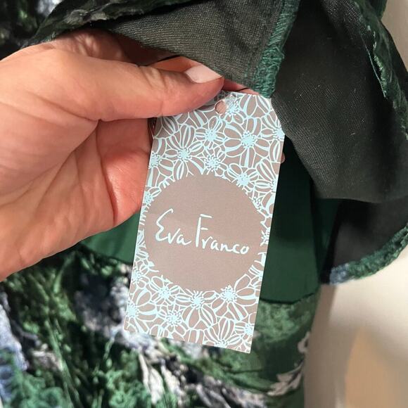 Eva Franco Green Velvet Parlor Rose Velvet
Sleeveless High Low Brie Dress 6 - Picture 5 of 10